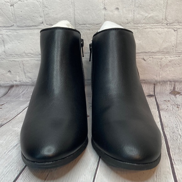 STYLE & CO Wileyy Ankle Booties Black Smooth Microsuede - Picture 9 of 16